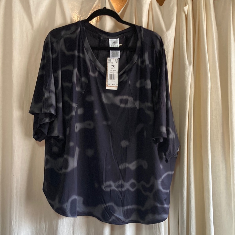 Plus sized Adidas performance wear top